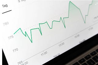 A line graph in a green outline shows increases and decreases of rates over time