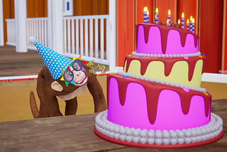 Monkey’s Magical Jungle Birthday Bash — Animals Enjoying the Cake Party | Cow Elephant Pig Cartoons