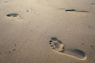 Walking on the beach…