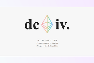 Are you in Prague this week? Join us at DevconIV
