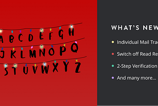 What’s New — Individual Mail Tracking, 2-Step Verification & more!