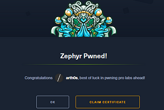 HackTheBox Zephyr Pro Lab Review