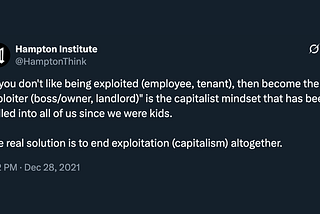 In Capitalism They Tell You To Become The Hammer If You Don’t Like Being The Nail