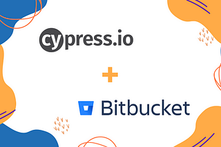 Cypress and bitbucket logo graphic