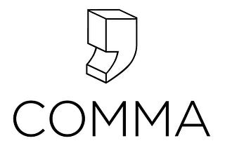 drawing of the comma punctuation mark