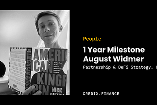 Inside Credix — Augut's 1 year Milestone