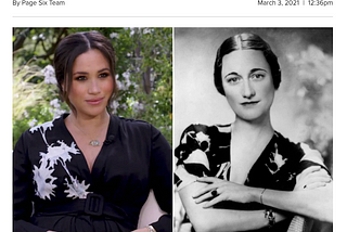 Meghan Markle is NOT Wallis Simpson