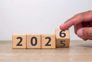 Blocks of numbers showing the years 2025/6