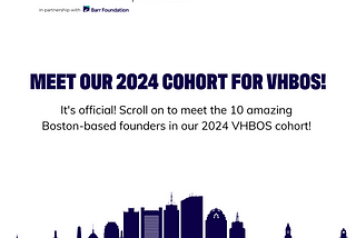 Meet the 2024 VHBOS Cohort
