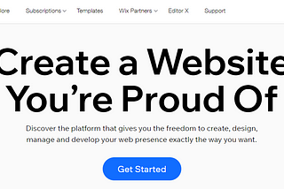 Get started with Wix