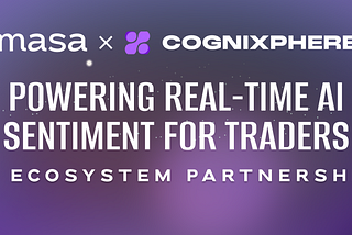 Masa Partners with CogniXphere to Power Real-Time AI Sentiment for Traders