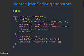 Master JavaScript Generators: 5 Practical Use Cases