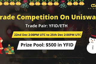 🔥Get ready for the "Who Is Highest Trader and Top Holder of YFID" Competition🔥