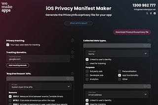 How to quickly get a PrivacyInfo.xcprivacy file for your iOS app