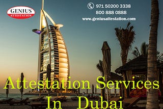 What are the subcategories of certificate attestation services in Dubai?