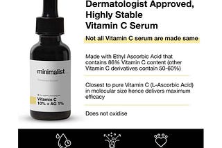 A POTENT STABLE VITAMIN C FACE SERUM