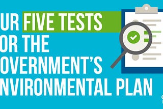 Our Five Tests for the Government’s 10 Point Plan on Climate Change