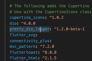 Understanding different types of dependencies used in a Flutter project