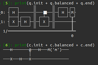 Implementing Deutsch’s algorithm in qiskit and cirq