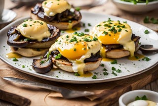 Portobello Mushroom and Egg Benny Recipe