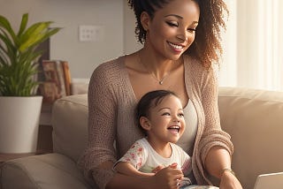 A single mom happy with her side hustle