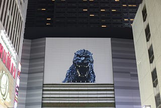 Godzilla Steps on Lego Store, Cries, and Goes Home
