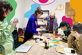Design-Workshop at Redberry, Participants work together on tasks