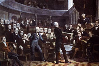 Senator Henry Clay Addresses the Senate, Circa 1830. MPI / Getty Images