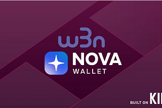 nova walletを経由してweb3nameに資金を送る
