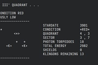 I rewrote the 1978 Star Trek game and this is what happened