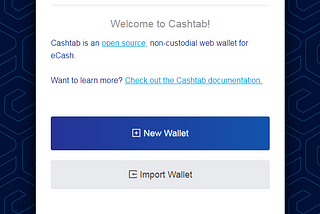 Cashtab (eCash Web Wallet)