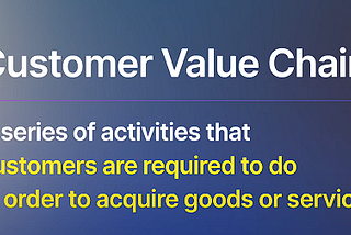 Understand customer value chain — First Lesson Taught in Harvard MBA summarize