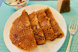 Sweet Chilla(Whole Wheat Pancakes)(No Eggs/No Sugar/No Soda)