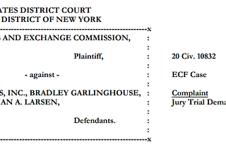 Court Rejects SEC Request for Ripple CEO Personal Bank Records