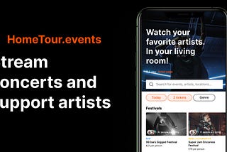 Home Tour — Stream concerts and support artists