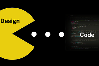 Design eating code in the style of pac-man