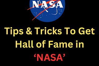 Tips & Tricks To Get Hall of Fame In NASA😎