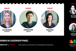 A Recap of the first Women in Leadership Panel at Porsche Digital