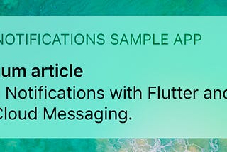 Easy Push Notifications with Flutter and Firebase Cloud Messaging