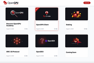 OpenGPU Academy Launch Announcement
