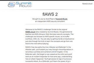 Flaws2.cloud WalkThrough-AWS Cloud Security