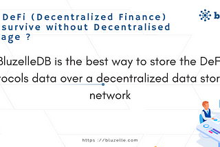 Without Decentralized Databases DeFi is not possible and here we would need to take help of the…