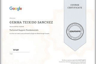 Google Professional IT Support Course