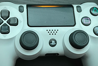 A Playstation 4 game controller.