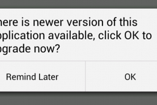 Force your users to update your Android App
