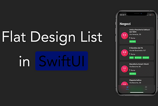 Flat List Design in SwiftUI