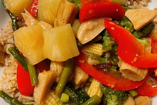 Sweet and Sour “Chicken” Stir Fry