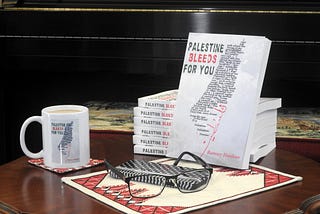 Ramsey Hanhan’s new book Palestine Bleeds For You (Photo by the author, June 2026)