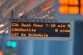 Improving bus times