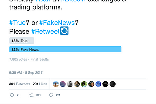China’s impact on the Cryptocurrency Market and the Fake News Problem
